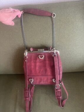 Classic BeBeBark Brick-Red sustainable CORK Backpack Crossbody